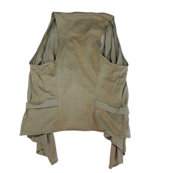 10/$25🦋 G by Guess Army Green Drape Front Open Cardigan - Size Small - Picture 9 of 13